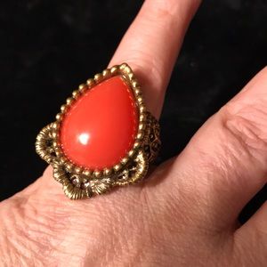 VTG Oscar de la Renta Coral Ring!- Ret$499 at Saks
